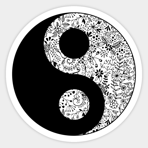 Floral YinYang Sticker by Olooriel